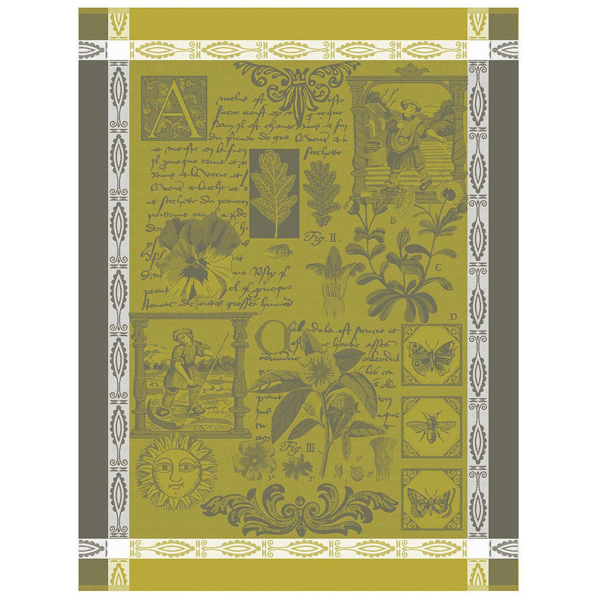 Herbier Green Tea Towel