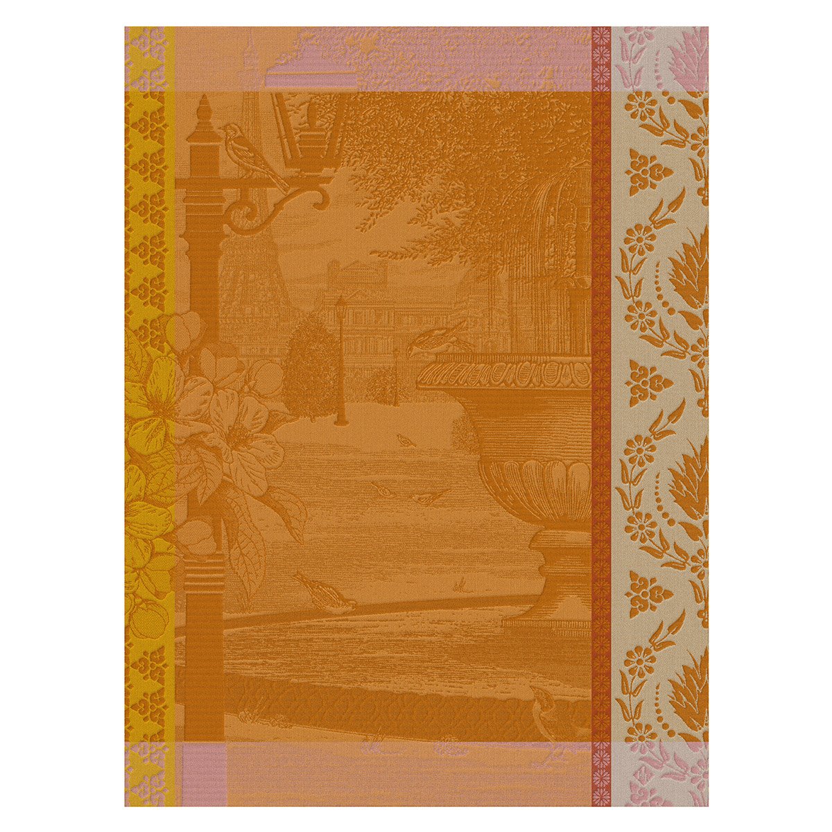 Jardin Parisien Orange Towel
