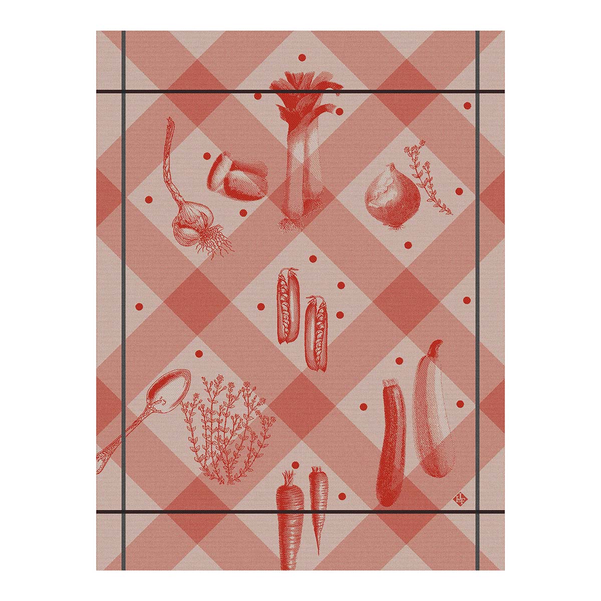 Legumes au Jardin Red Towel