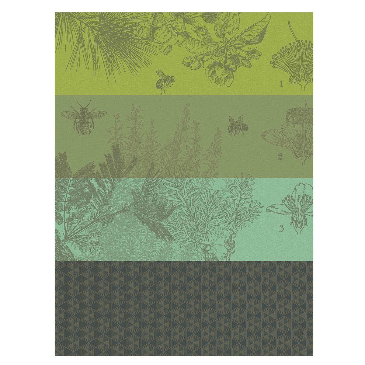 Miel de Fleurs Green Towel