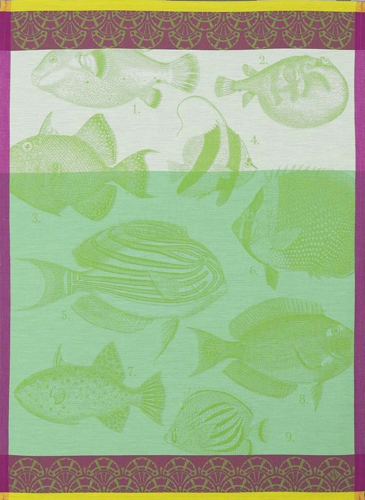 Moorea Green Towel - r. h. ballard shop