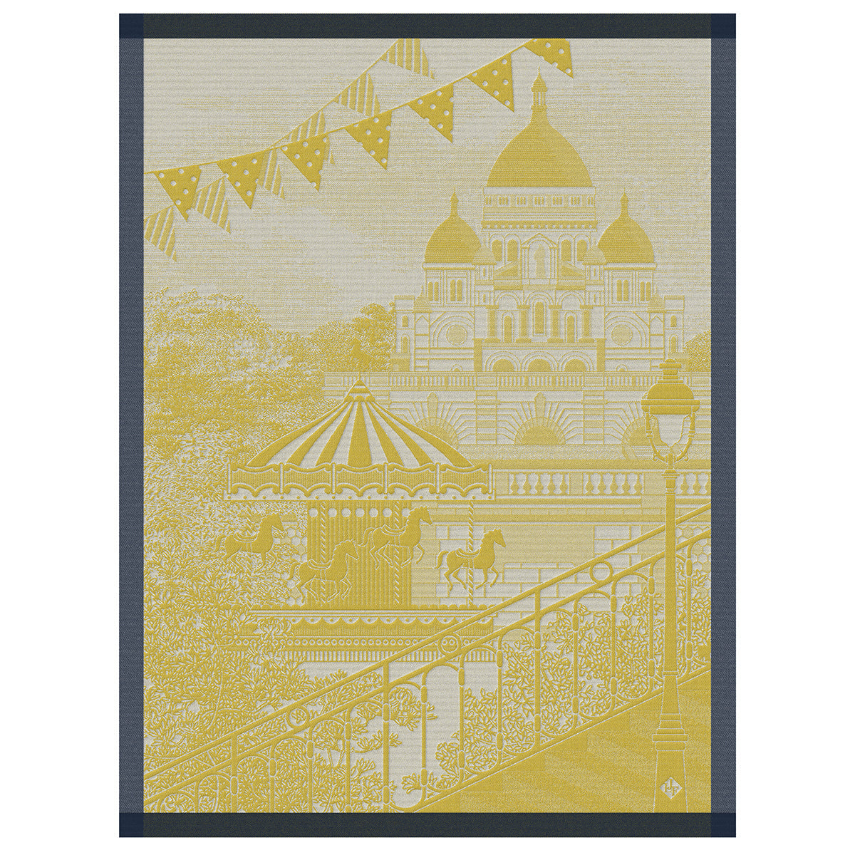 Promenade Parisienne Yellow Towel