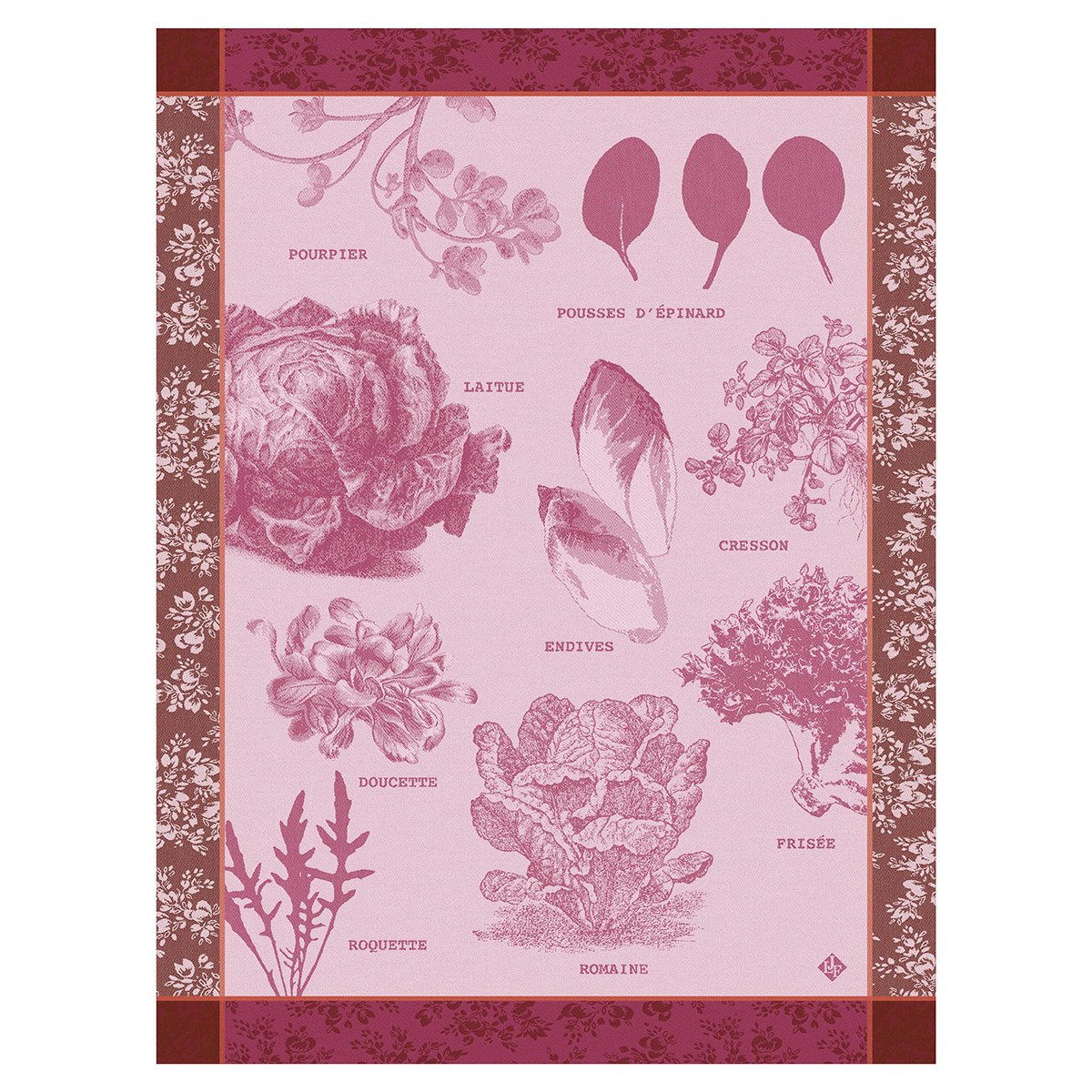 Salades Ilustrees Pink Towel 