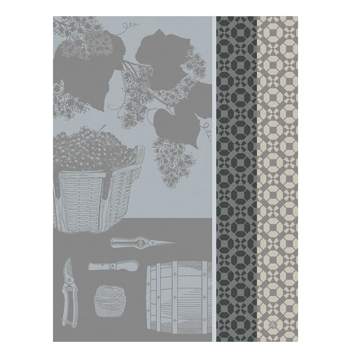 Vin en Grappe White Towel